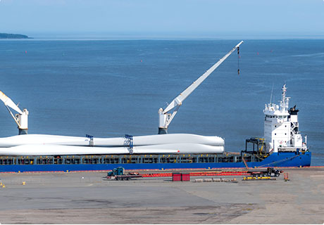 风力发电机散货船运输